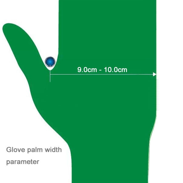 100 PCS AMMEX Durable Disposable Nitrile Rubber Gloves, Size: L