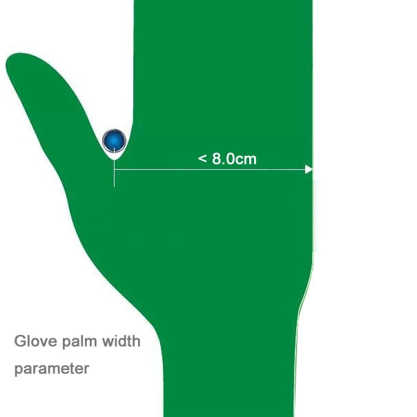 100 PCS AMMEX Durable Disposable Nitrile Rubber Gloves, Size: S