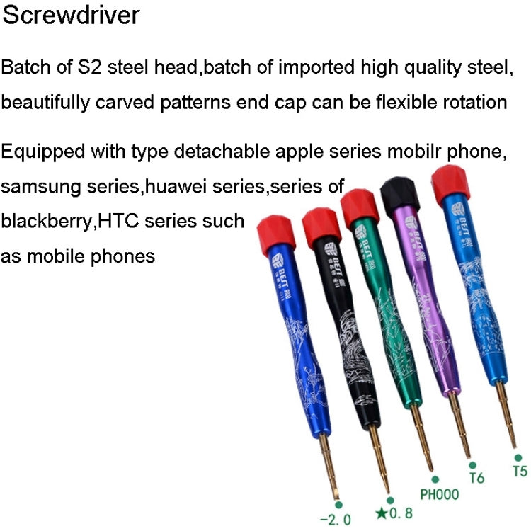 BEST BST-111 17 in 1 Professional Multi-purpose Repair Tool Set for Mobile Phone / Laptop Computer, BST-111