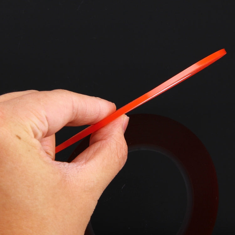 3mm Width Double Sided Adhesive Sticker Tape for iPhone / Samsung / HTC Mobile Phone Touch Panel Repair,  Length: 25m (Red)