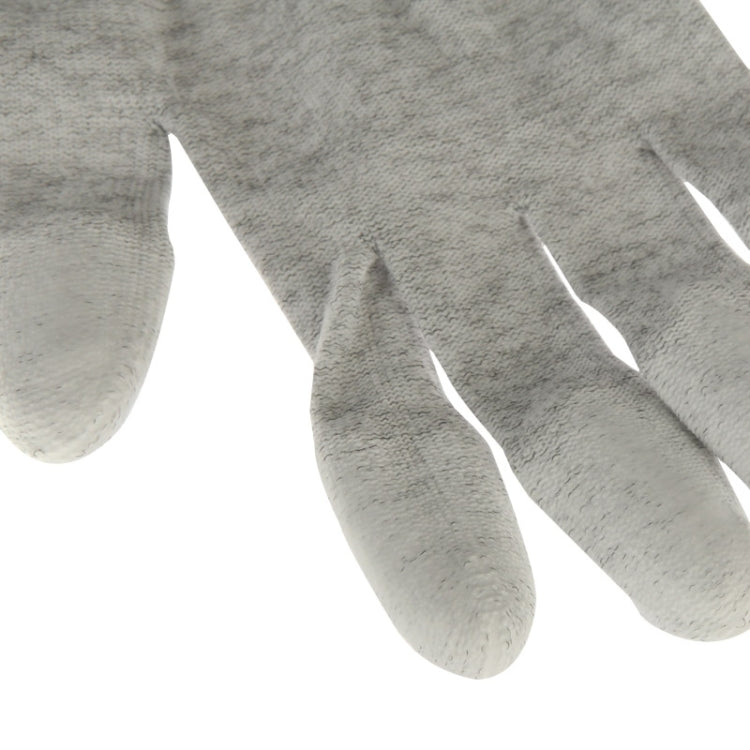 Anti Static ESD Safe Universal Size PU Fingertip Coating Gloves for Computer / Electronic / Phone Repair, Pair of 2