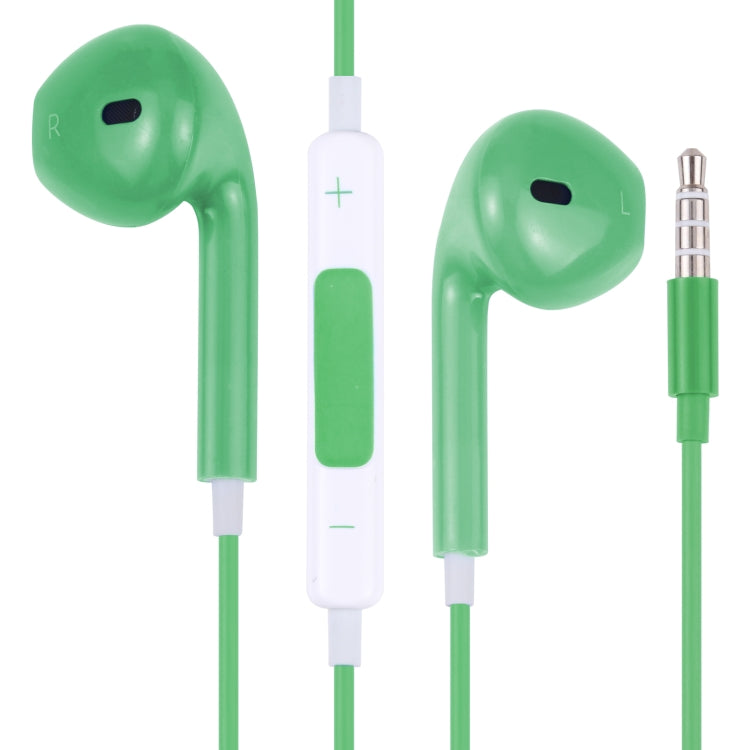EarPods Wired Headphones Earbuds with Wired Control & Mic, White, Rose Gold, Red, Blue, Black, Green, Orange, Magenta