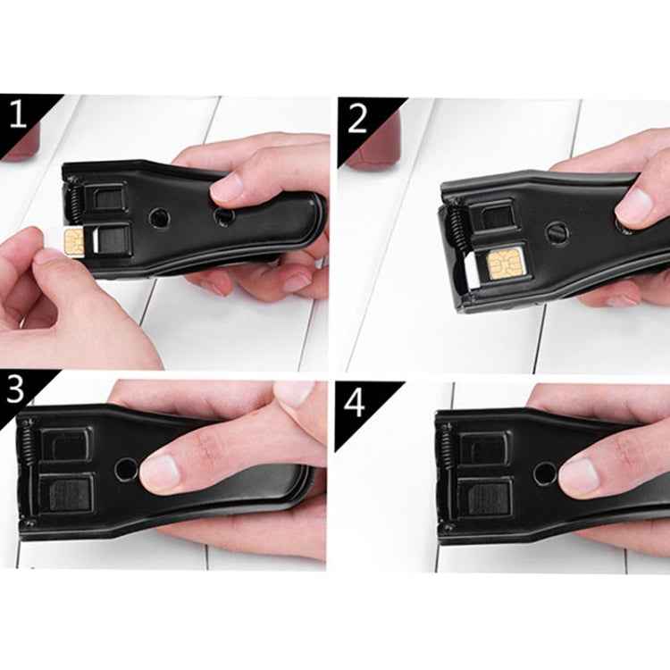 Dual Nano Sim Cutter for iPhone / Samsung / Huawei / Xiaomi  (With Nano SIM to Micro SIM Card Adapter + Nano SIM to Standard SIM Card Adapter + Micro SIM to Standard SIM Card Adapter + Sim Card Tray Holder Eject Pin Key Tool)