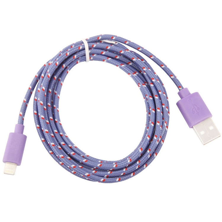 3m Nylon Netting Style USB Data Transfer Charging Cable for iPhone, iPad