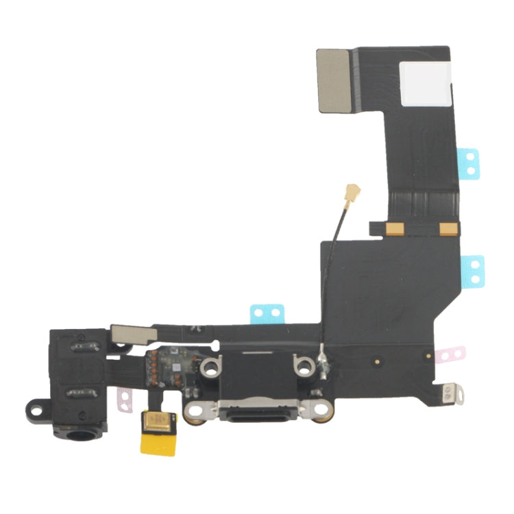 Original Charging Connector + Headphone Jack Flex Cable for iPhone 5S , For iPhone 5S