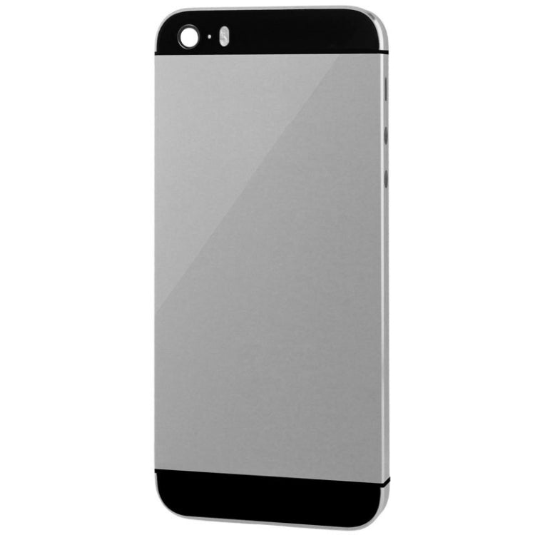 Full Housing Alloy  Back Cover with Mute Button + Power Button + Volume Button + Nano SIM Card Tray for iPhone 5S, For 5S, For iPhone 5S