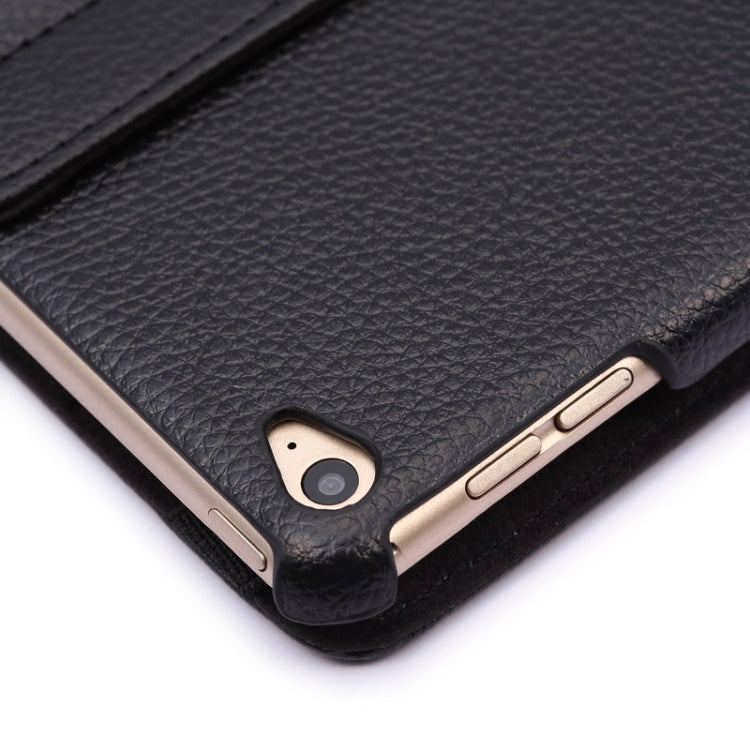 Étui à rabat en cuir texturé Litchi rotatif à 360 degrés avec support à 2 vitesses pour iPad Air 2