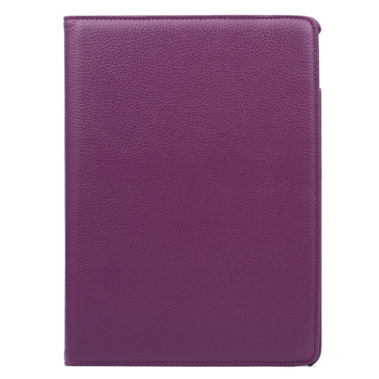 360 Degree Rotation Litchi Texture Flip Leather Case with 2 Gears Holder for iPad Air 2