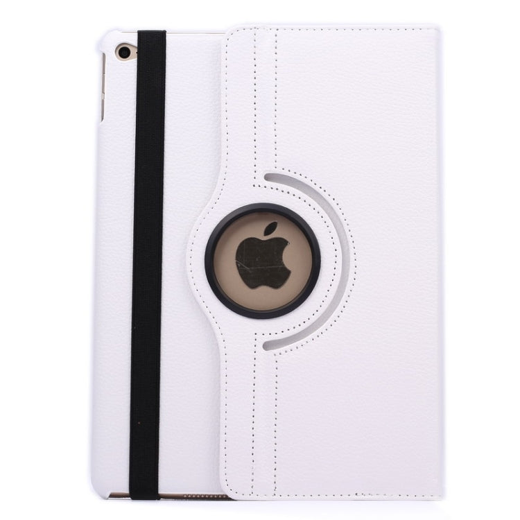 360 Degree Rotation Litchi Texture Flip Leather Case with 2 Gears Holder for iPad Air 2