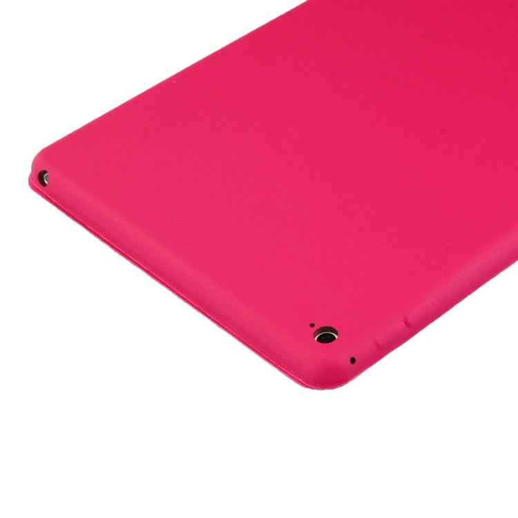3-fold Naturally Treated Smart Leather Case with Sleep / Wake-up Function & Holder for iPad Air 2