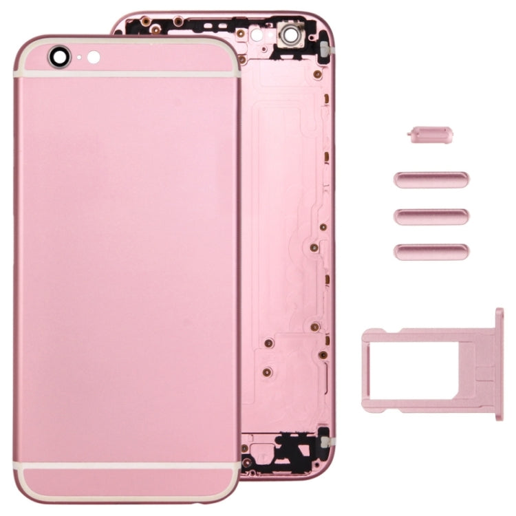 Full Assembly  Housing Cover for iPhone 6, Including Back Cover & Card Tray & Volume Control Key & Power Button & Mute Switch Vibrator Key, For 6, For iPhone 6(with side kyes)
