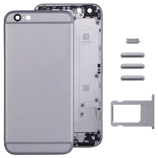 Full Assembly  Housing Cover for iPhone 6, Including Back Cover & Card Tray & Volume Control Key & Power Button & Mute Switch Vibrator Key, For 6, For iPhone 6(with side kyes)