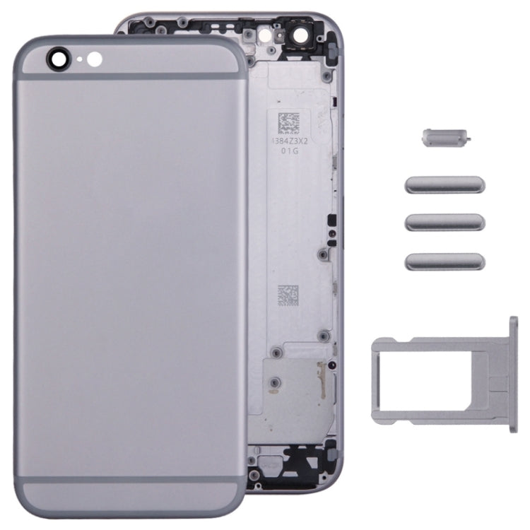 Full Assembly  Housing Cover for iPhone 6, Including Back Cover & Card Tray & Volume Control Key & Power Button & Mute Switch Vibrator Key, For 6, For iPhone 6(with side kyes)