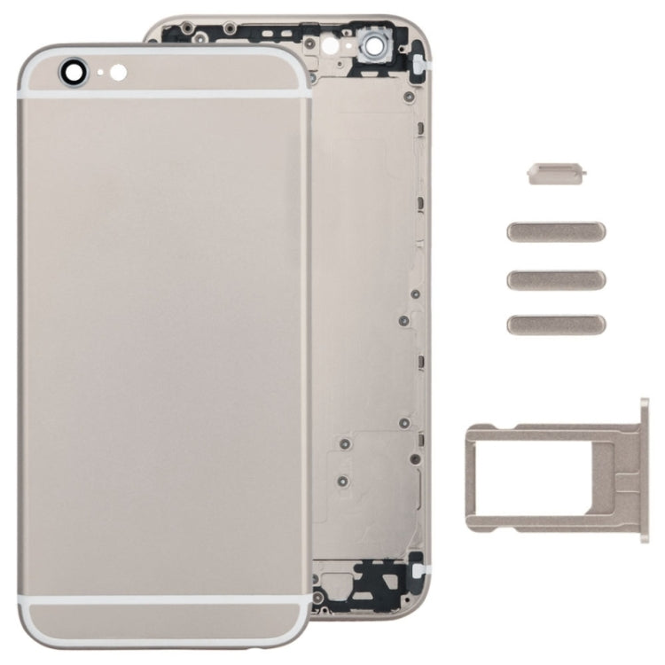 Full Assembly  Housing Cover for iPhone 6, Including Back Cover & Card Tray & Volume Control Key & Power Button & Mute Switch Vibrator Key, For 6, For iPhone 6(with side kyes)