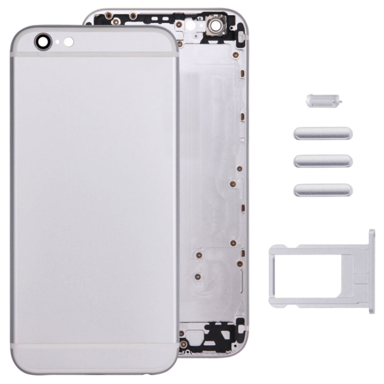 Full Assembly  Housing Cover for iPhone 6, Including Back Cover & Card Tray & Volume Control Key & Power Button & Mute Switch Vibrator Key, For 6, For iPhone 6(with side kyes)