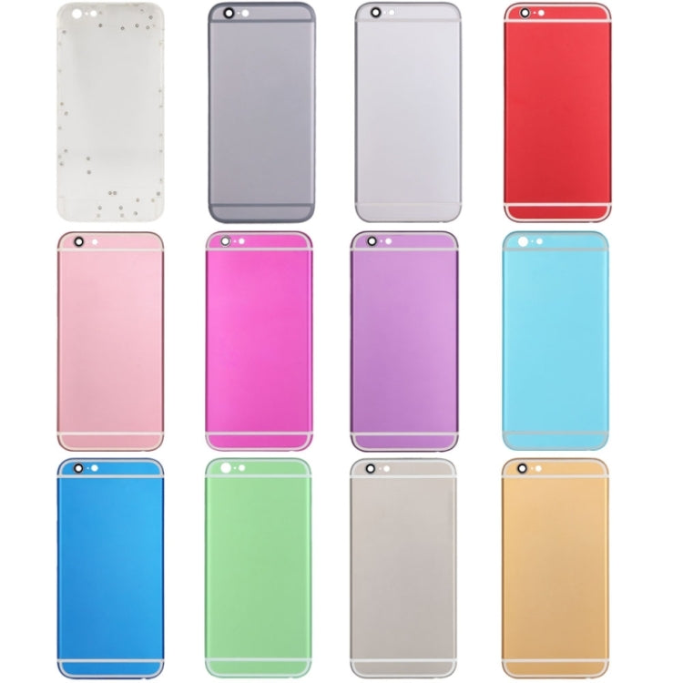Full Assembly  Housing Cover for iPhone 6, Including Back Cover & Card Tray & Volume Control Key & Power Button & Mute Switch Vibrator Key, For 6, For iPhone 6(with side kyes)