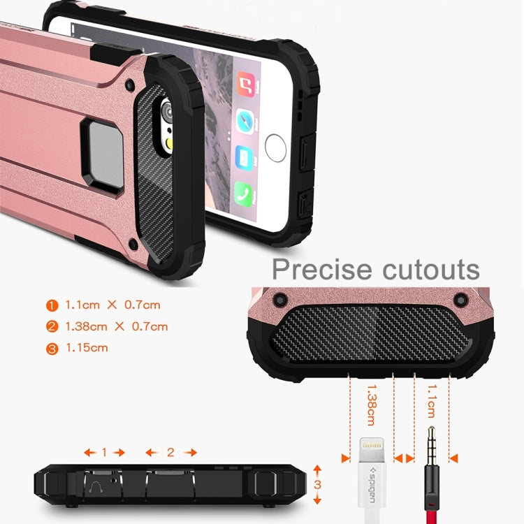 For iPhone 6 & 6s Tough Armor TPU + PC Combination Case