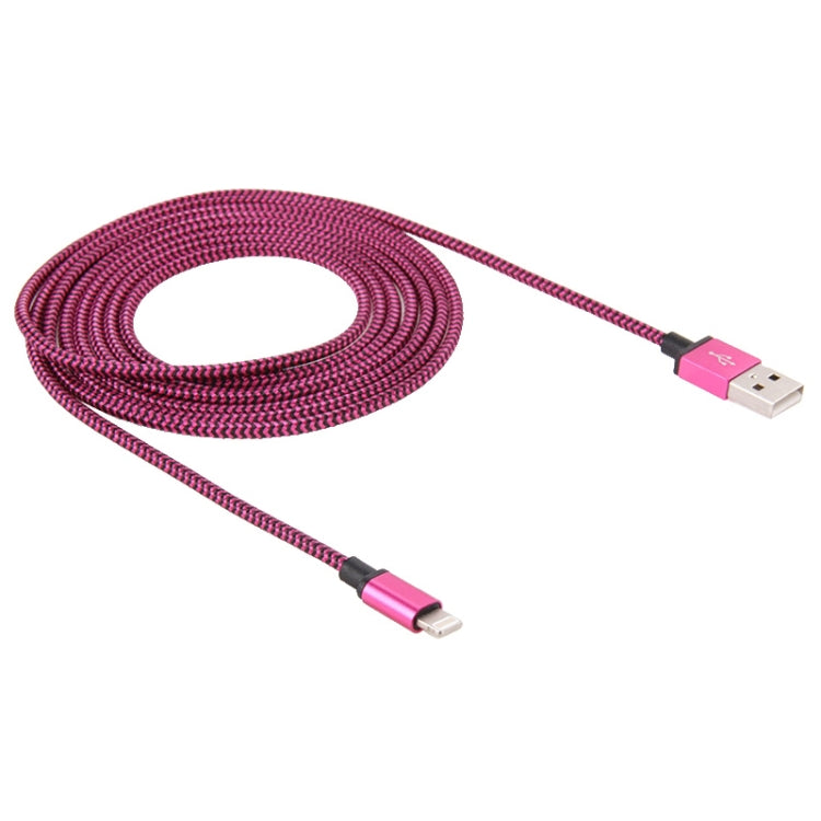 2m Woven Style 8 Pin to USB Sync Data / Charging Cable