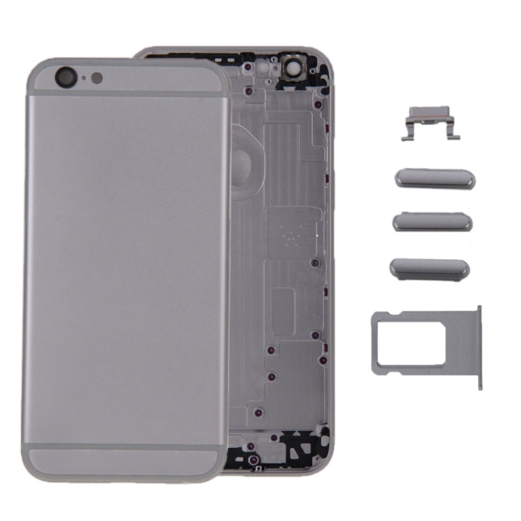 6 in 1 for iPhone 6 Plus (Back Cover + Card Tray + Volume Control Key + Power Button + Mute Switch Vibrator Key + Sign) Full Assembly Housing Cover, For 6 Plus, For iPhone 6 Plus (6 in 1), For iPhone 6 Plus(6 in 1)