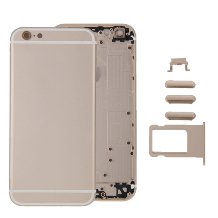 6 in 1 for iPhone 6 Plus (Back Cover + Card Tray + Volume Control Key + Power Button + Mute Switch Vibrator Key + Sign) Full Assembly Housing Cover, For 6 Plus, For iPhone 6 Plus (6 in 1), For iPhone 6 Plus(6 in 1)