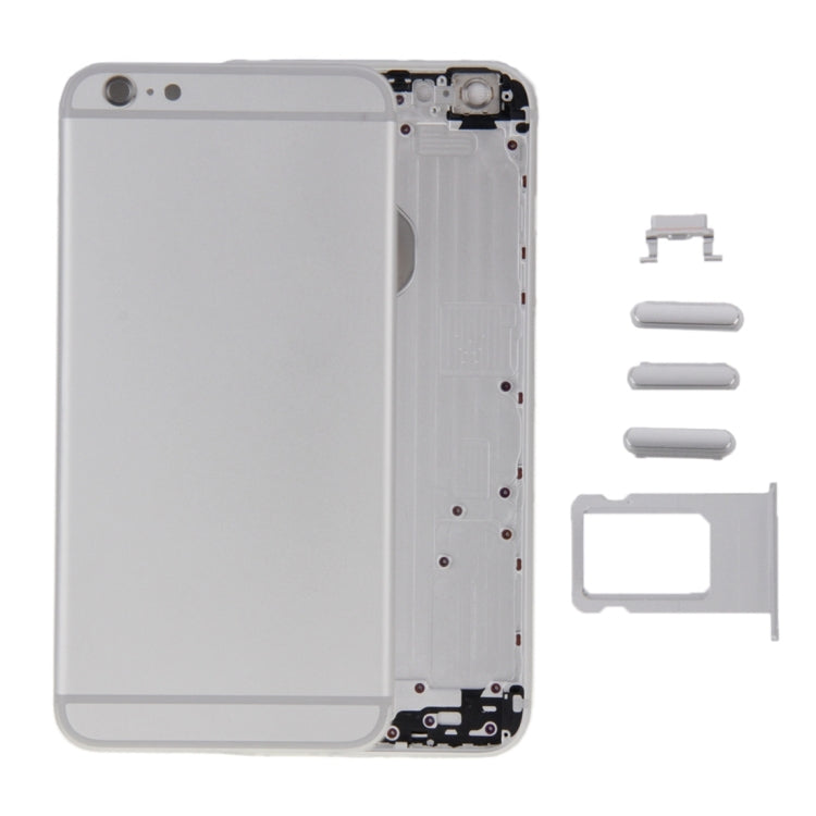 6 in 1 for iPhone 6 Plus (Back Cover + Card Tray + Volume Control Key + Power Button + Mute Switch Vibrator Key + Sign) Full Assembly Housing Cover, For 6 Plus, For iPhone 6 Plus (6 in 1), For iPhone 6 Plus(6 in 1)