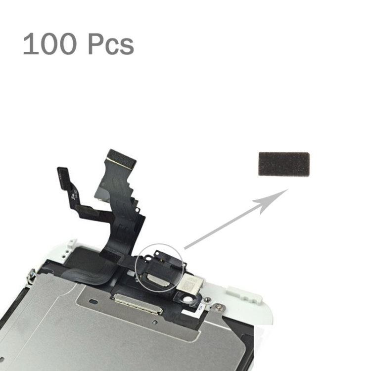 100 PCS for iPhone 6s Home Button Flex Cable Sponge Foam Slice Pads, For 6s