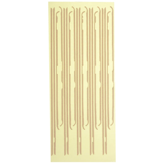 LCD Frame Front Housing Bezel Frame Adhesive Sticker for iPad 2, For Apple iPad 2