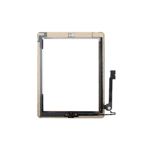Controller Button + Home Key Button PCB Membrane Flex Cable + Touch Panel Installation Adhesive  Touch Panel for iPad 4, For iPad 4