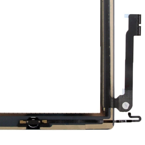 Controller Button + Home Key Button PCB Membrane Flex Cable + Touch Panel Installation Adhesive  Touch Panel for iPad 4, For iPad 4