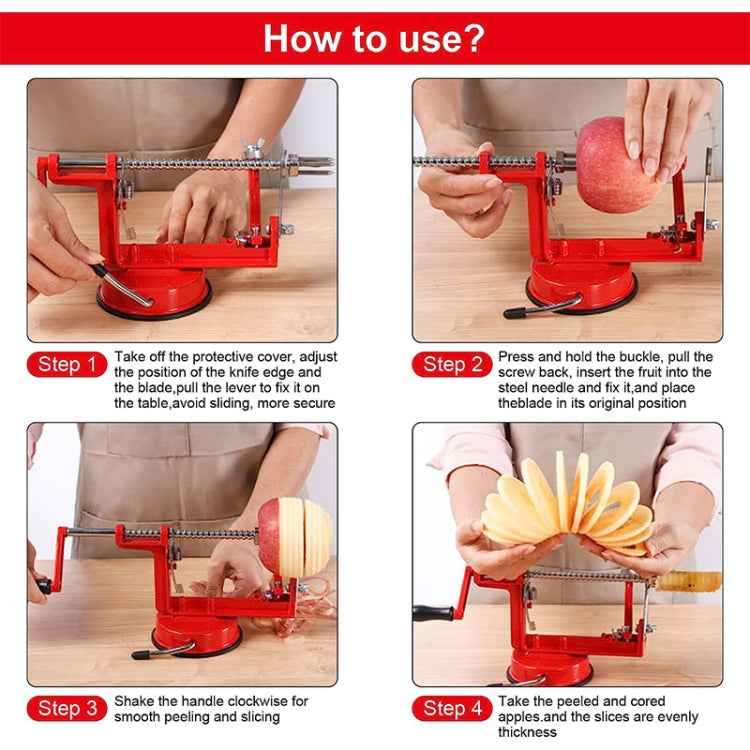 3 in 1 Multi-functional Fruit Peeling Slicing Stoning Peeler Machine