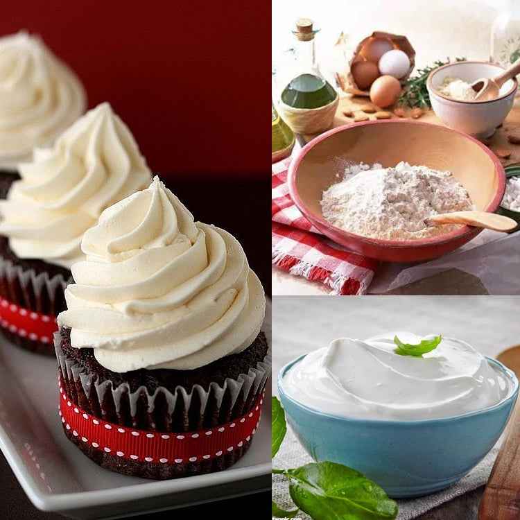 4 PCS Silicone Scraper Butter Spreader Knife Cake Smoother Cake Baking Tool