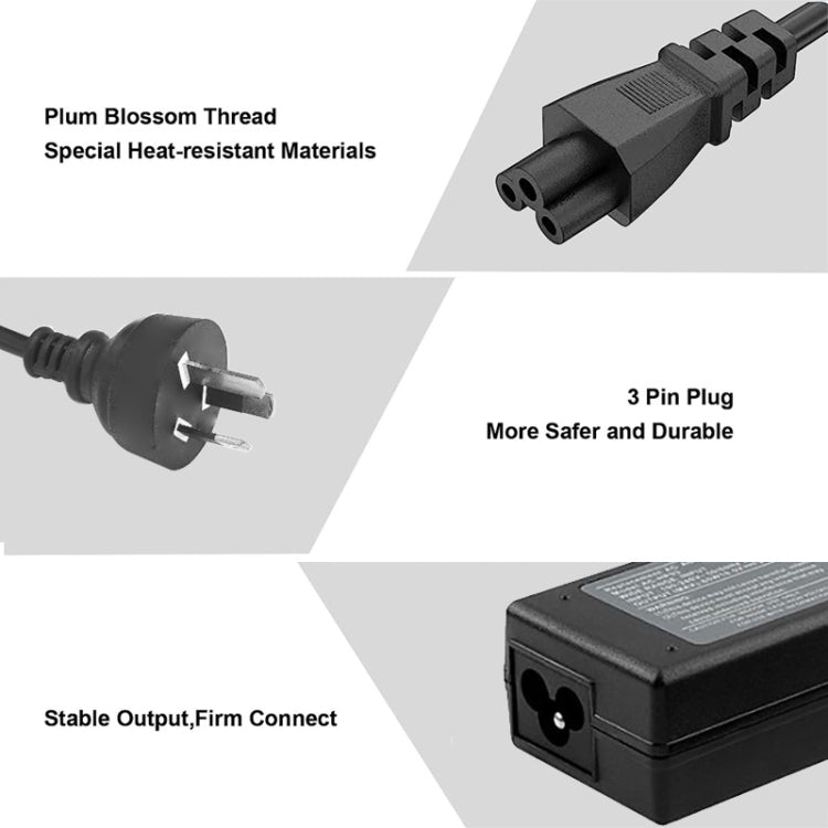 45W 19.5V 2.31A Mini AC Adapter for Dell Notebook, Output Tips: 4.5mm x 2.7mm