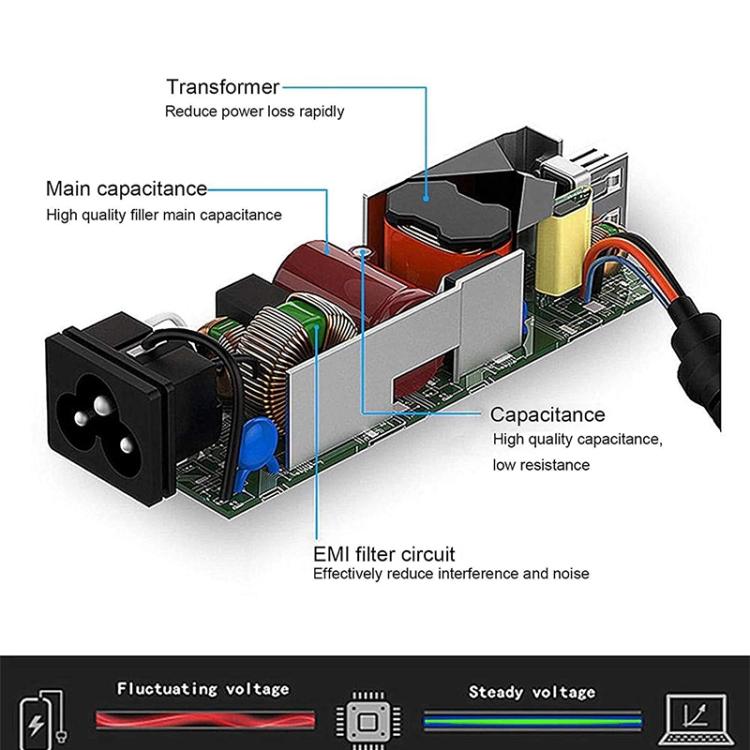 AD-6019 60W 19V 3.16A AC Adapter for Samsung Laptop, Output Tips: 5.5mm x 3.0mm