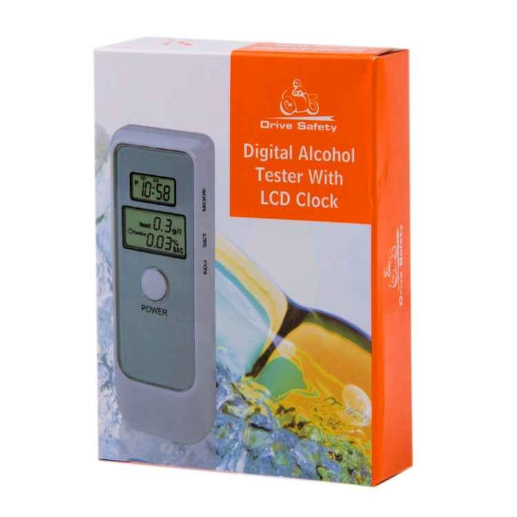 Dual Digital Breath Alcohol Tester with Lanyard