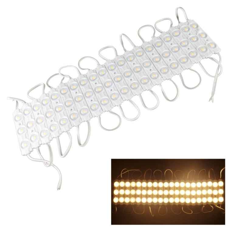 180 Degrees 20 x 3-LED SMD 5730 Convex High Warm White Light LED, DC 12V