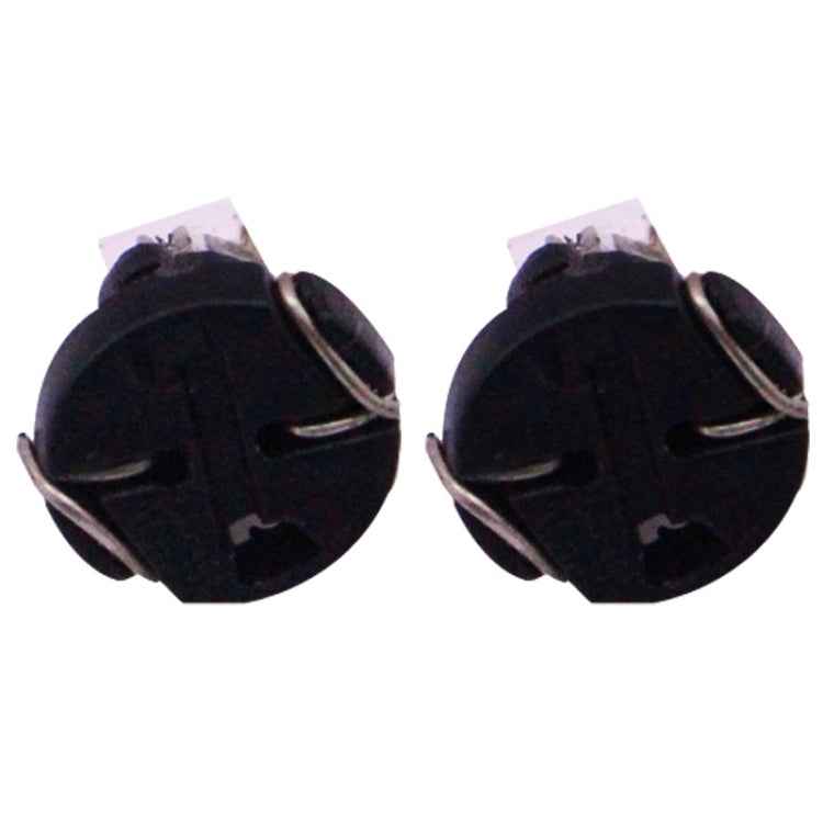 2 PCS T3 White Light 0.1W 5LM 1 LED SMD 3528 LED Instrument Light Bulb Dashboard Light for Vehicles, DC 12V