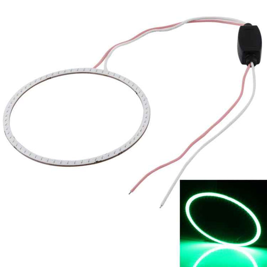 90mm 5W 180LM Angel Eyes Circles Car Headlight COB LED Lights for Vehicles, DC 12-24V