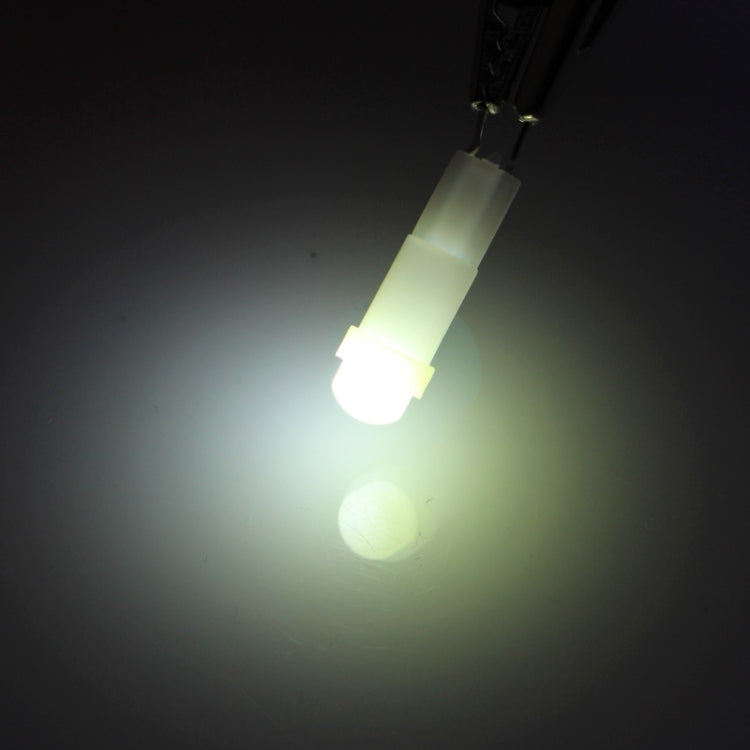 5 PCS T5 0.5W 20LM 1 LED COB LED Instrument Light Bulb Dashboard Light for Vehicles, DC 12V