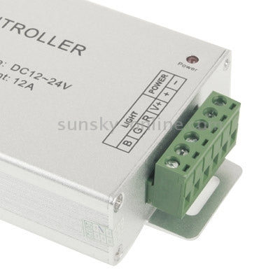 12A RF Audio Controller for RGB LED Strip Remote Controller(Silver)