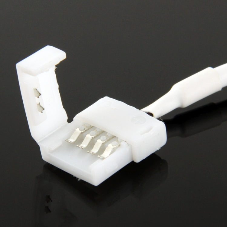 10mm No Need Soldering 4 Pin Male Connector for RGB 5050 SMD LED Strip, Length: 16cm