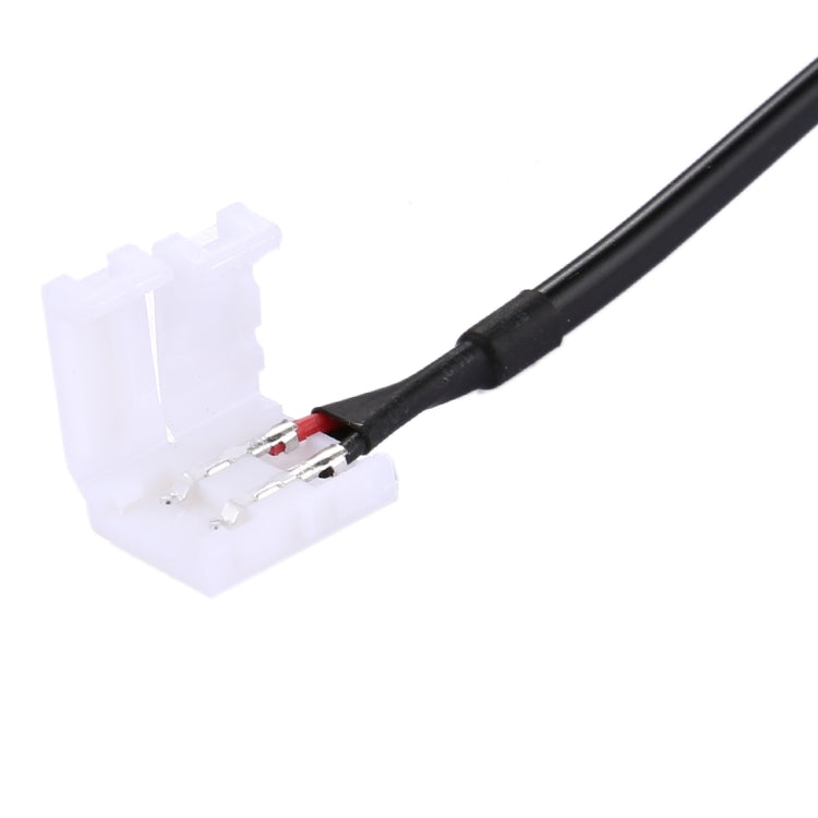 DC Connector Plug Male to No Need Soldering 2 Pin Connector for Single Color 5050 SMD LED Strip, Length: 18cm