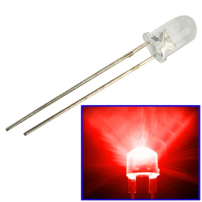1000 PCS 3mm Water Clear LED Lamp