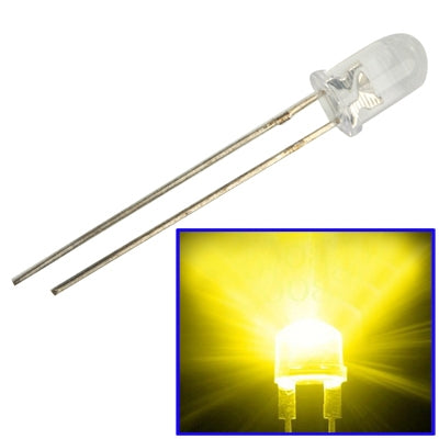 1000 PCS 3mm Water Clear LED Lamp