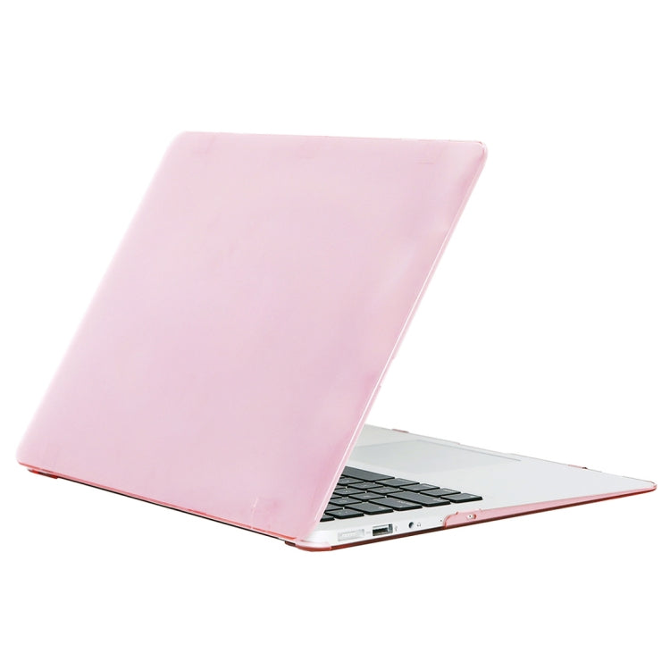For MacBook Air 13.3 inch A1466 2012-2017 / A1369 2010-2012 Laptop Crystal Hard Protective Case, Pink