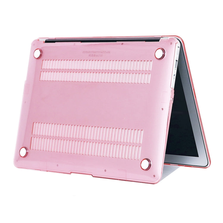 For MacBook Air 13.3 inch A1466 2012-2017 / A1369 2010-2012 Laptop Crystal Hard Protective Case, Pink