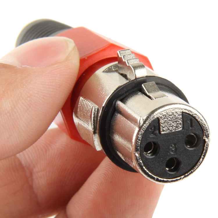 3 Pin XLR Female Plug Microphone Connector Adapter