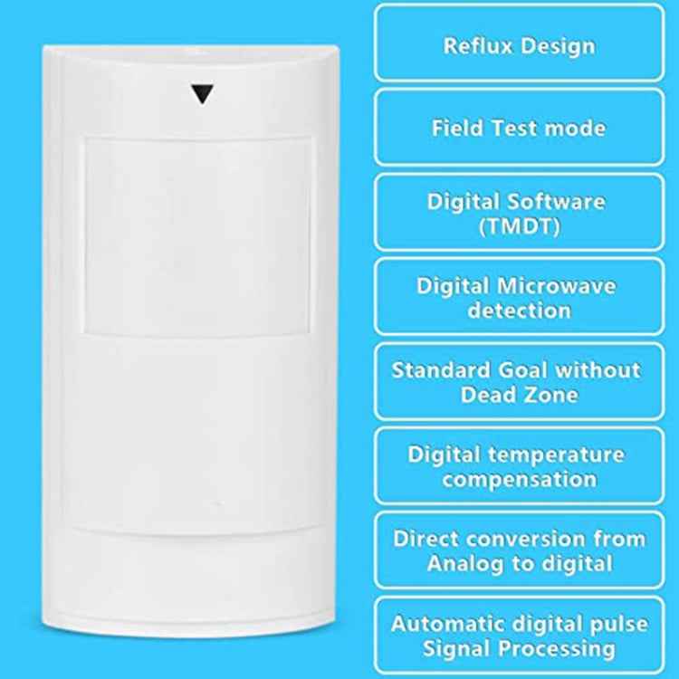 PA-525D Wired Dual Infrared and Microwave Digital Motion Detector