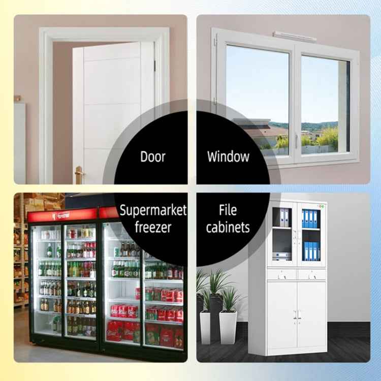 4 in 1 Door Magnet Refrigerator Delayed Door Closing Bell Anti-theft Alarm (3V)
