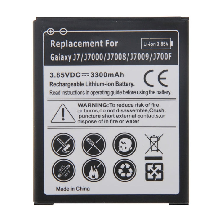 3300mAh Rechargeable Li-ion Battery for Galaxy J7 / J7000 / J7008 / J7009 / J700F, Neutral 3300mAh - BSPART