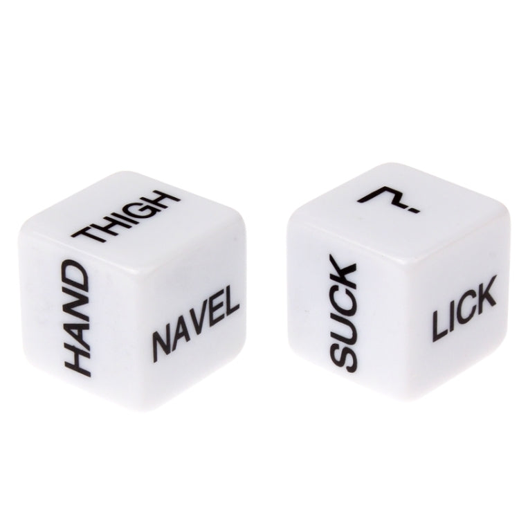 2 PCS Sexy Dice Bachelor Party Game / Novelty Gift Bedroom Toy for Lover, Size: 15mm x 15mm x 15mm